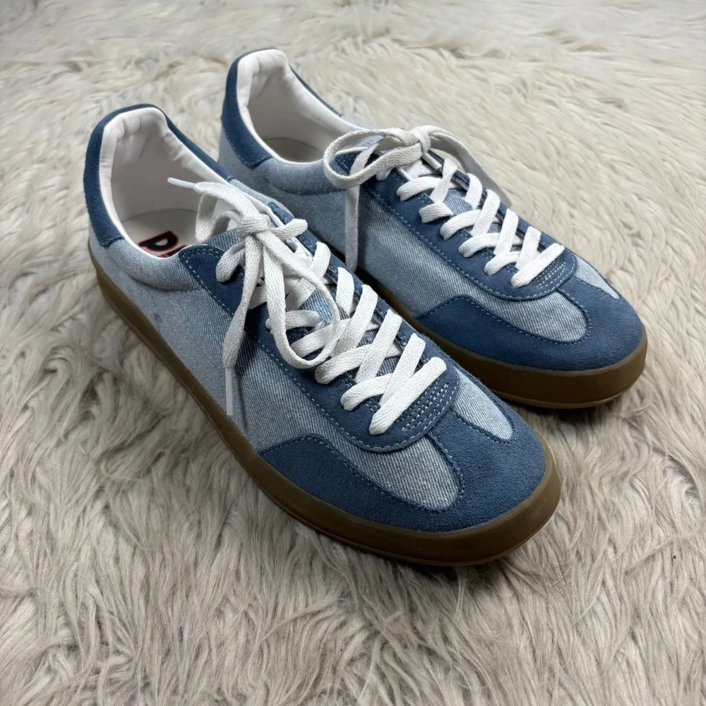 Play by Jefferey Campbell Women's 10 Blue Denim Classic Sneakers Preppy